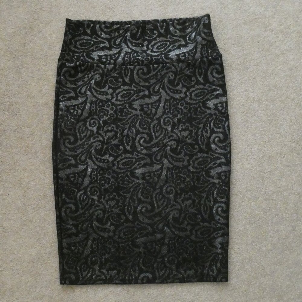 LuLaRoe Black Pencil Skirt Size Small